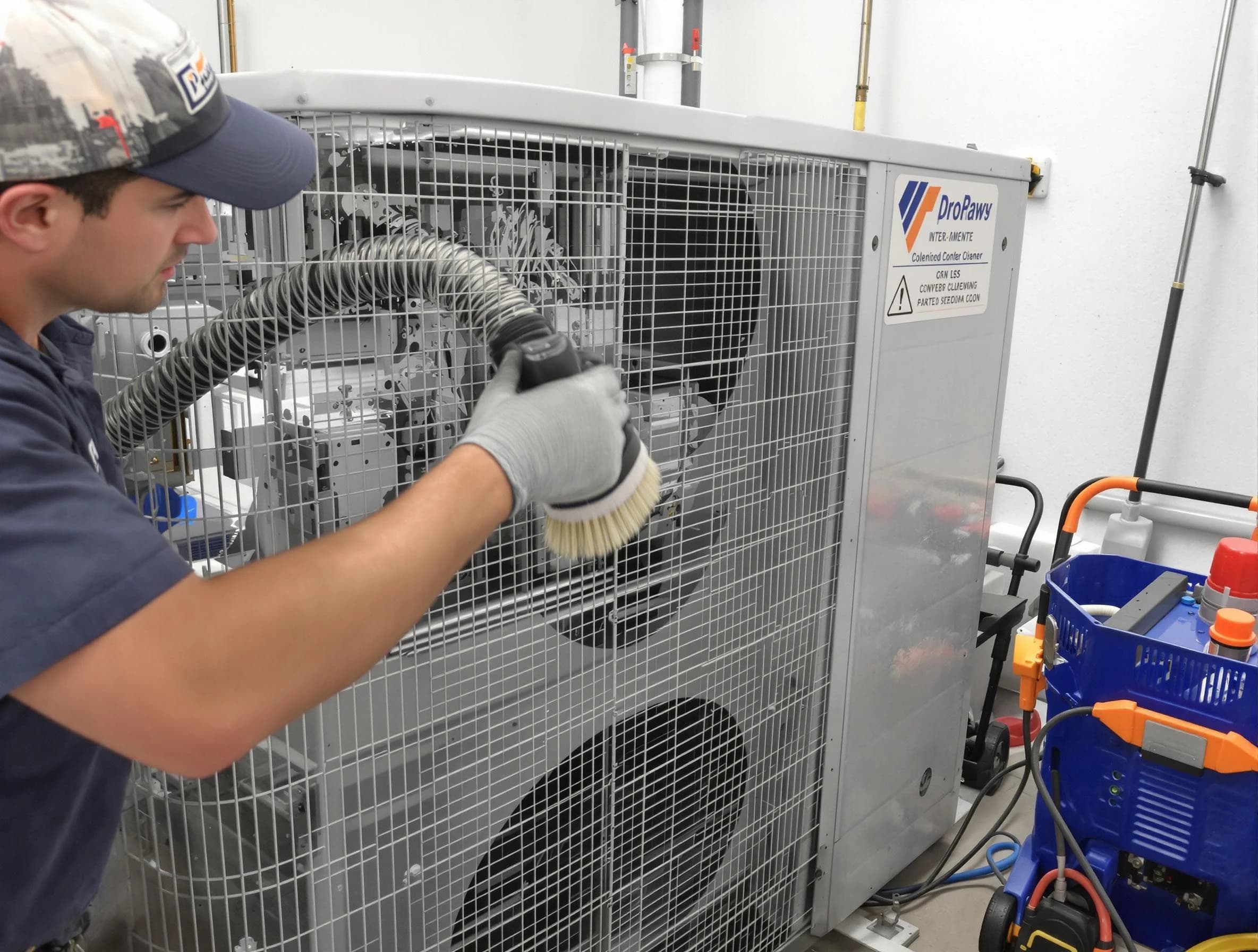 Lochbuie Air Duct Cleaning specialist performing precision AC coil cleaning for improved system performance in Lochbuie