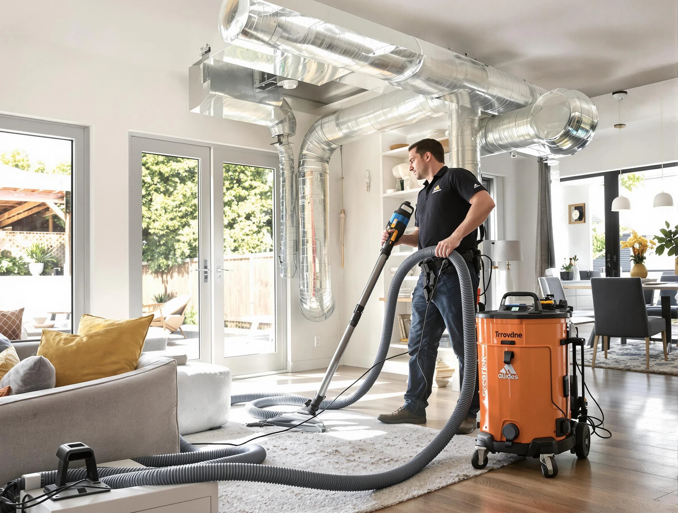 Lochbuie Air Duct Cleaning specialist performing thorough residential duct cleaning using advanced equipment in Lochbuie